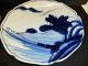P130721 Pair Meiji Period Japanese Imari Shell Edge Blue Porcelain Chargers 9.  5 Plates photo 2