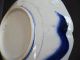 P130721 Pair Meiji Period Japanese Imari Shell Edge Blue Porcelain Chargers 9.  5 Plates photo 7