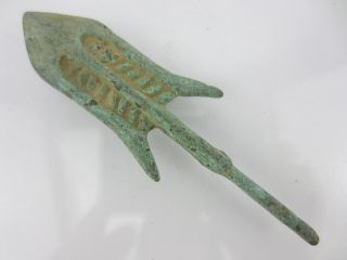 Chinese Bronze Spear,  Flat Fan,  Arrow,  In Ancient War,  Collectible photo