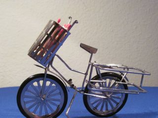 Vintage Art Deco Bicycle Match Holder 1950 ' S Great Deco photo