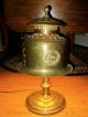 Antique Faries Brass Louisville / Nashville Railroad Lamp / 1920s Deco Style Lamps photo 5