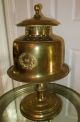 Antique Faries Brass Louisville / Nashville Railroad Lamp / 1920s Deco Style Lamps photo 6