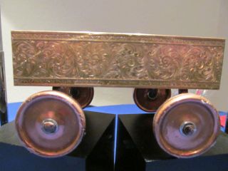 Vintage Victorian Hand Made Copper And Brass Wagon photo