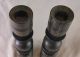 Great 19th Century Anglo - Indian Trade Rosewood Turned Wood Candlesticks Primitives photo 2