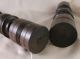 Great 19th Century Anglo - Indian Trade Rosewood Turned Wood Candlesticks Primitives photo 3
