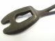 Antique Old Large Metal Cast Iron Unusual Mystery Woodstove Lid Lifter Handle Stoves photo 5