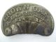 Antique Old Metal Cast Iron Crown Oak Al Canfield Ny Woodstove Makers Badge Part Stoves photo 1