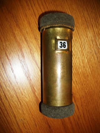 Vintage Lamson Pneumatic Messenger Tube - Early/mid 20th Century,  Brass,  Intact photo