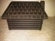 Antique Cast Aluminum Log Cabin Match Holder / Storage Box Metalware photo 3