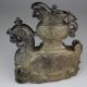 Chinese Agate Carnelian Statue Archaistic Vase Phoenix - 19th C. Kwan-yin photo 2