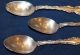 3 Vintage Frank M.  Whiting Louis Xv Sterling Silver Spoons 1891 Other photo 1