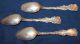 3 Vintage Frank M.  Whiting Louis Xv Sterling Silver Spoons 1891 Other photo 4