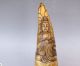 Old Carved Tibet Tibetan Yak Horn Kwan Yin Ox Statue Buddha Cup Chinese Antique Kwan-yin photo 9