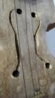 Antique Folk Art Primitive Carved Whittled Violin / Fiddle And Bow Gotta See Yqz Primitives photo 3