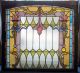 Antique Stained Glass Window,  40 By 37 Inches Including Frame Pre-1900 photo 1