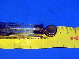 Antique Victorian Tear Catcher Lachrymatory Scent Bottle Dauber Stopper photo