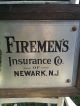 Vtg Newark,  Nj Firemen ' S Insurance Company Aluminum Engraved Not Porcelain Sign Other photo 3