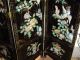 Chinese Lacquered Wood,  Screen - A Seashell Crafted Antique,  Authentic Treasure Other photo 3