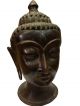 Vintage Old Brass Fine Buddha Budh With Carving Gh - 440 India India photo 3
