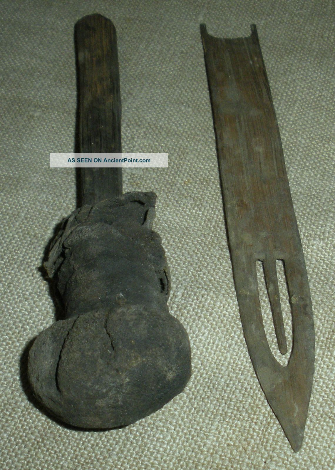 Antique Primitive Folk Art 1700s Stencil Ink Dabber &knot Maker Connecticut Vafo Primitives photo