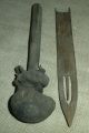 Antique Primitive Folk Art 1700s Stencil Ink Dabber &knot Maker Connecticut Vafo Primitives photo 1