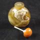 Antique Chinese Agate Floater Snuff Bottle Extremely Well Hollowed Snuff Bottles photo 7