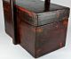 Antique Primitive Japanese Wood Sewing Storage Box Accordion Style 19th Century Boxes photo 10