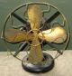 Antique Westinghouse 1893 Desk Fan,  4 Brass Blades,  Brass Cage,  3 Speed,  Runs Other photo 9