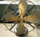 Antique Westinghouse 1893 Desk Fan,  4 Brass Blades,  Brass Cage,  3 Speed,  Runs Other photo 1