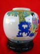 Antique Famille Rose Medallion Chinese Porcelain Jar Vase Pots photo 3