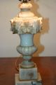 Vintage Italian Carved Marble Lamp Lamps photo 7