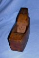 Antique Hand - Crafted Wood Block Plane With Hargraeves,  Smith And Co Blades Primitives photo 1