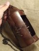 Copper Tin Handmade Folk Art Hanging Candle Lantern W Handmade Chain Primitives photo 2