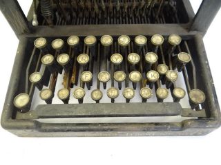 Antique Old Metal Cast Iron Remington Standard No 6 Typewriter Body Keys Parts photo