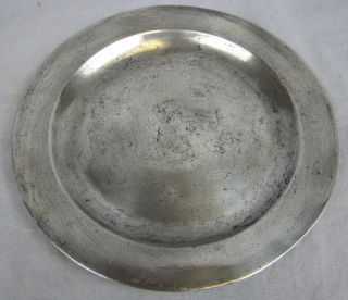 C.  1717 Pewter/metal Plate With William? Fleming Mark photo