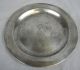 C.  1717 Pewter/metal Plate With William? Fleming Mark Metalware photo 1