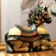 Antique Poss.  Chinese Horse Wood Sculpture Hand Carved Then Ceramic Type Painted Horses photo 1