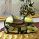 Antique Poss.  Chinese Horse Wood Sculpture Hand Carved Then Ceramic Type Painted Horses photo 2