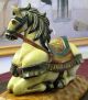 Antique Poss.  Chinese Horse Wood Sculpture Hand Carved Then Ceramic Type Painted Horses photo 6