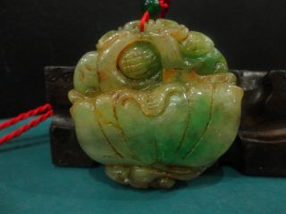 Antique Color Jade Pendant/beautiful Chinese Two Birds photo