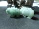 100%natural Light Green Grade A Jadeite Pendants/two Elephants Necklaces & Pendants photo 2