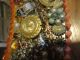 Vtg Folk Art Mirror Costume Jewelry Rhinestones,  Enamel,  Pins,  Necklaces,  Charms Folk Art photo 1