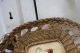 Antique Wicker Basket Bird Feathers Under Glass Victorian Rare Shape Cardinal Victorian photo 4