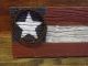 Americana Flag,  Primitive Flag,  4th Of July Flag,  100 + Yr Old Barnwood 31 X 10 Primitives photo 1