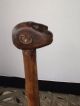 Antque Primitive Black Americana Folk Art Hand Carved Wood Walking Cane Stick Primitives photo 1