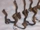 10 Cast Iron Antique C1905 Coat Rack Hook Hall Tree Hat Wall Steel Brass Colored Hooks & Brackets photo 3