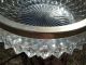 Stunning Antique Cut Glass Bowl With Silver Plate Rim - Vgc Bowls photo 9