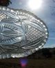 Intricate Antique Ca 1890 - 1920 ' S Cut Glass Oval Scalloped Relish Dish Dishes photo 5