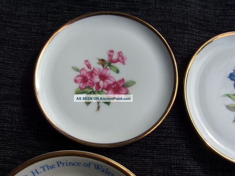 6 X Collectable Vintage Ca 1940 - 1981 Bone China/fine Porcelain Dishes Plates, Platters photo