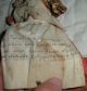 Antique 1800s - Early1900s Folk Art Doll / Thimble Holder W Box Written Note Vafo Primitives photo 9
